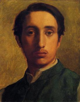 Edgar Degas : Degas in a Green Jacket